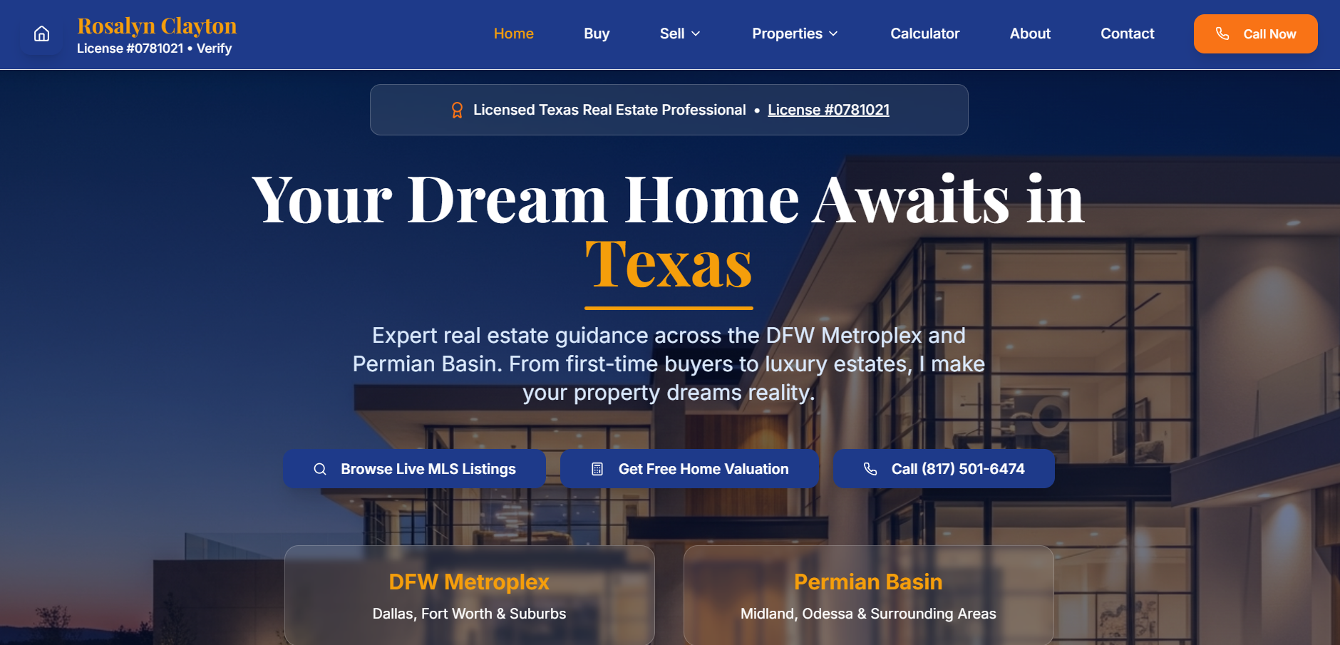 Dream Keys by Rosalyn website screenshot
